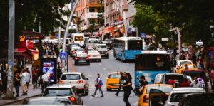 Photo Crowded streets