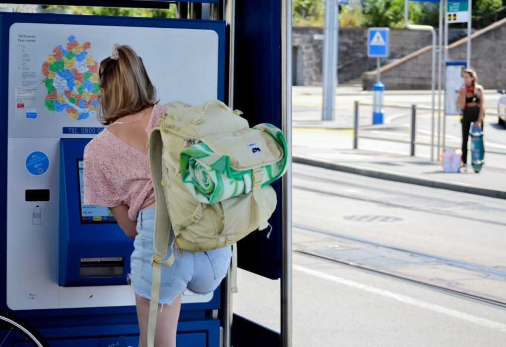 Photo Train ticket machine