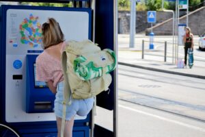 Photo Train ticket machine