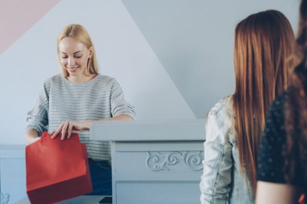 Photo Paying Customer